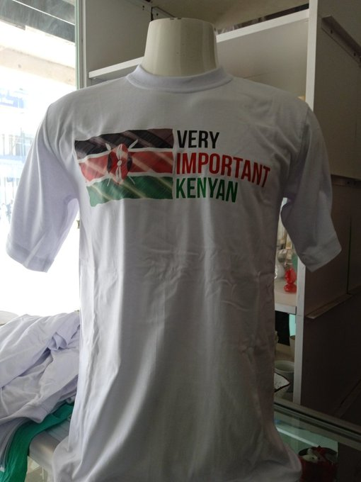 tuxedotees's tweet photo. White VIK (Very Important Kenyan) t-shirt.

Round neck, 100% cotton t-shirt.
Size XL.
KSH 1500.

Pickup at Pick &amp; Go Shopping, Tuxedosoft shop, Giwa House, Moi Avenue.
https://t.co/P88ifY361V
#IkoKaziKE #tshirts https://t.co/Fa43nRdycN