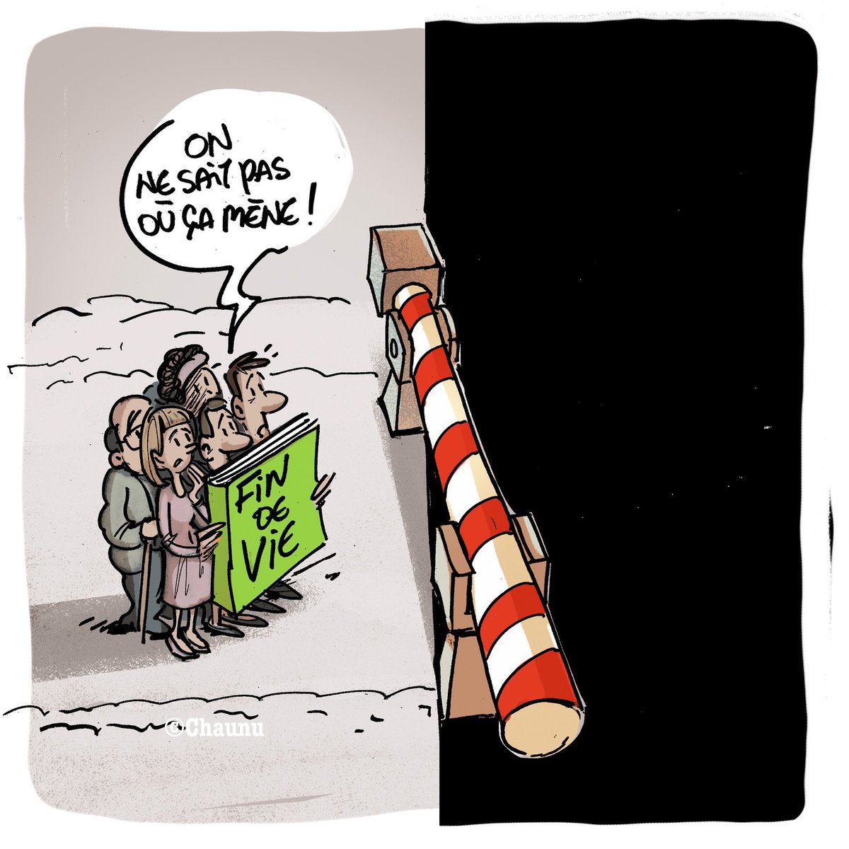 Mon dessin publié aujourd’hui dans @UnionArdennais #findevie