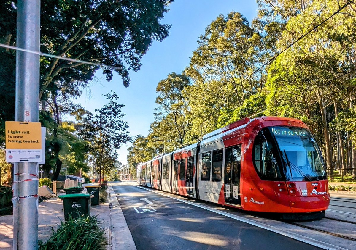 #lightrailupdate

In only two weeks we've gone from limited runs into the Parramatta CBD only, to today with full network day testing/training commencing between Carlingford and Westmead