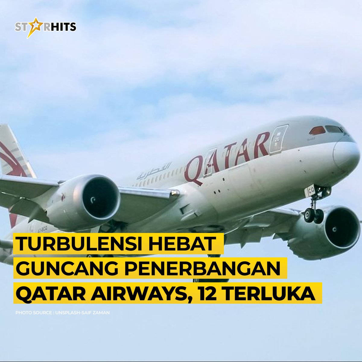 Turbulensi hebat kembali menyebabkan insiden di penerbangan. Setelah Singapore Airline melakukan pendaratan darurat 21 April lalu, kini 12 orang dilaporkan terluka akibat turbulensi dalam penerbangan Qatar Airways dari Doha ke Irlandia. Mengutip AFP, otoritas bandara Dublin