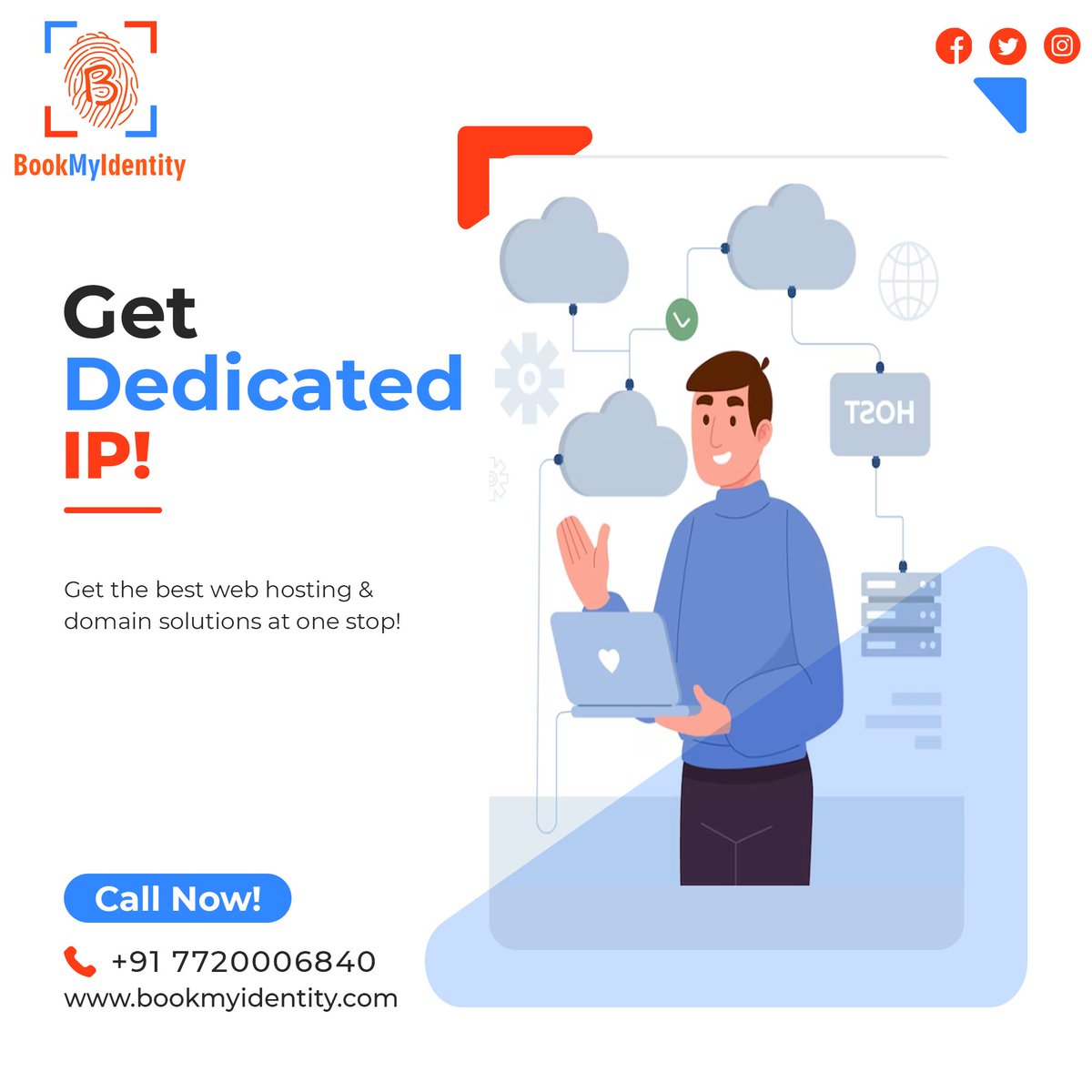 Get yourself a dedicated IP along with the best-in-class web hosting and development solutions at Book My Identity. Services Starting from Rs. 149 per month.
Book My Identity!
#bookmyidentity #webservices #domainservices #domains #hostings #hostingprovider #cloud #cloudcomputing