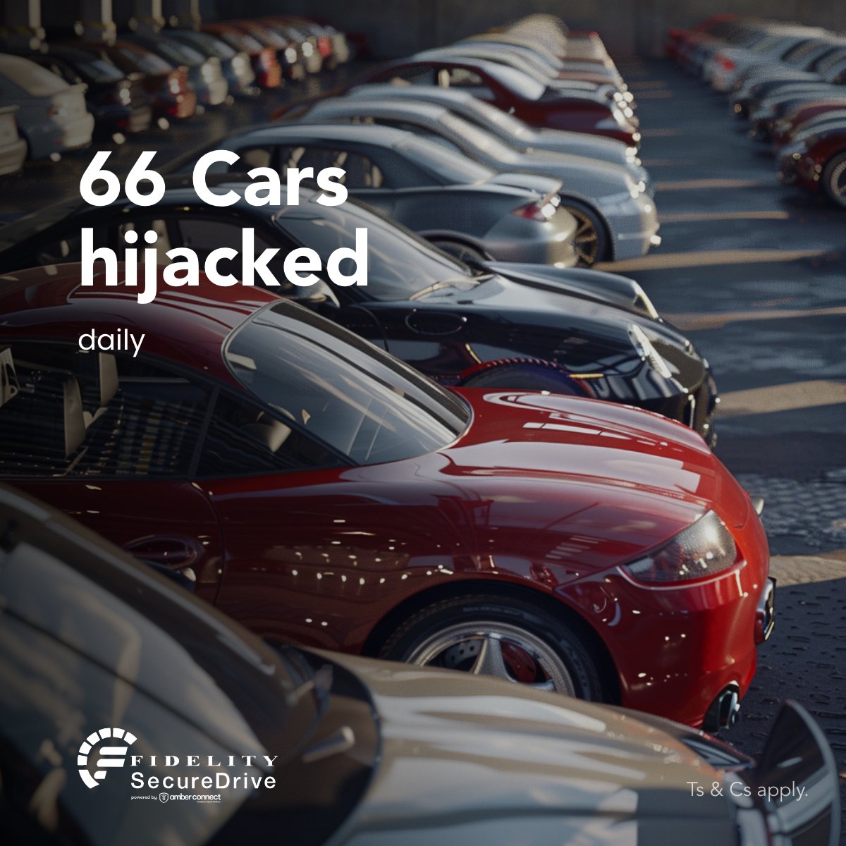 Vehicle hijackings are up by 6.5% over the past two years. Keep yours safe with Fidelity SecureDrive’s vehicle tracking power.

#FidelitySecureDrive #VehicleTracking #YourDrivingCompanion