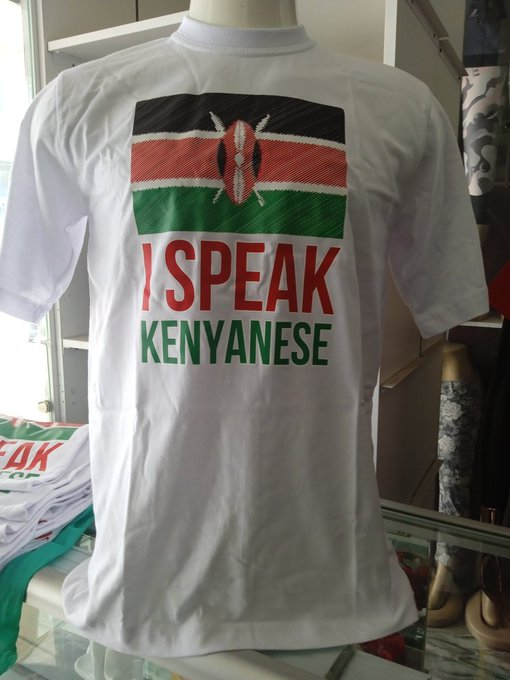 tuxedotees's tweet photo. "I Speak Kenyanese" t-shirt...

Round neck, 100% cotton t-shirt.
Size XL.
KSH 1500.

Pickup at Pick &amp; Go Shopping, Tuxedosoft shop, Giwa House, Moi Avenue.
https://t.co/Uz2l2otJlS
#IkoKaziKE #tshirts https://t.co/Jykv1dsyxQ
