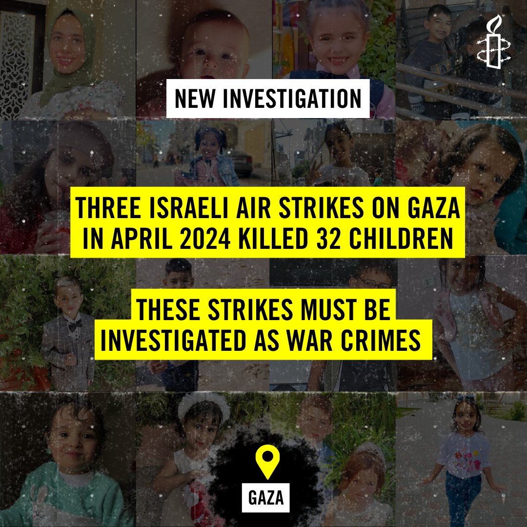 🚨 #Gaza Our new @amnesty investigation offers crucial evidence of unlawful attacks by the Israeli military continues to escalate its ground incursion in #Rafah, the cases documented also illustrate the urgent need for an immediate #ceasefire Findings 👉🏾t.ly/o8EE5