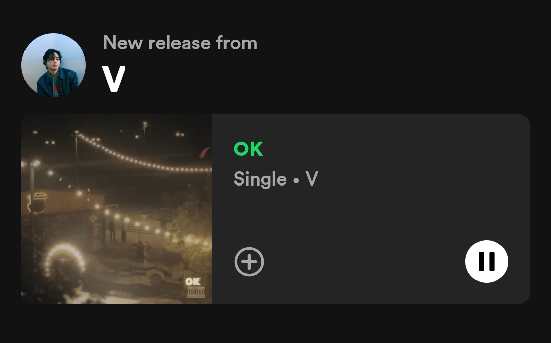 Hello <a href="/Spotify/">Spotify</a> <a href="/SpotifyKpop/">Spotify ❤️ K-Pop</a> there is this song named "ok" supposedly wrongly credited with the name of 'V' from <a href="/bts_bighit/">BTS_official</a> . This is a very serious issue which can misguide/mislead many BTS armys / taehyung fans.. please look into this matter and fix it asap..