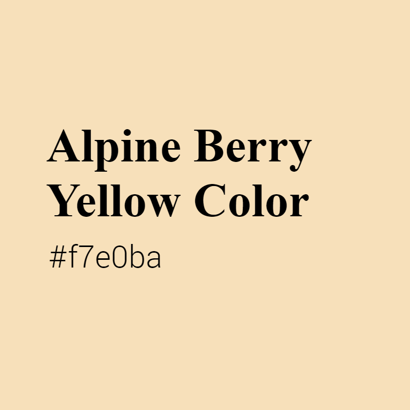 Alpine Berry Yellow color #f7e0ba A Cool Color with Yellow hue! 
 Tag your work with #crispedge 
 crispedge.com/color/f7e0ba/ 
 #CoolColor #CoolYellowColor #Yellow #Yellowcolor #AlpineBerryYellow #Alpine #Berry #Yellow #color #colorful #colorlove #colorname #colorinspiration
