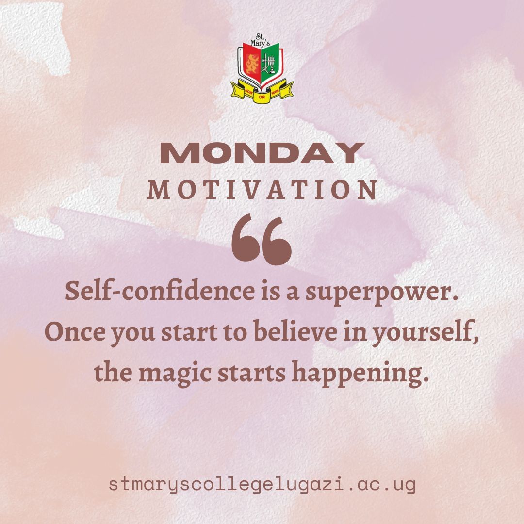 Once you start to believe in yourself, the magic starts happening. #StMarysCollegeLugazi #GratefulForEducation #Educationalforall #Empower #DreamsComeTrue #KnowledgeIsPower