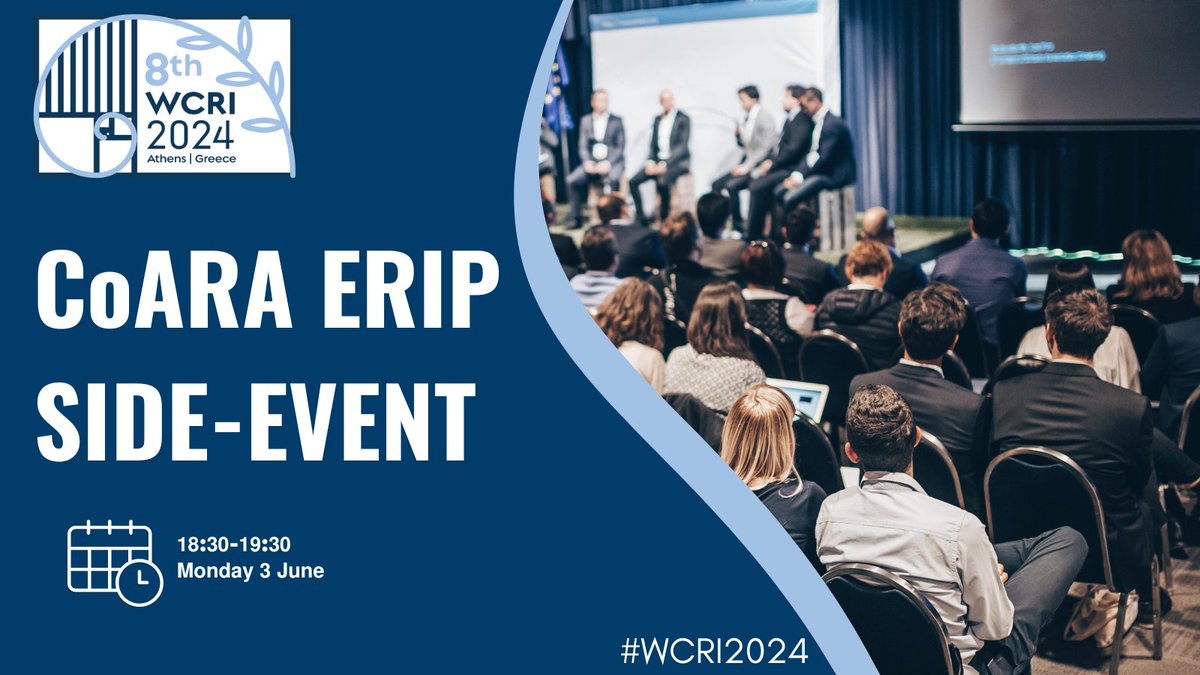 On 𝗠𝗼𝗻𝗱𝗮𝘆 𝟯 𝗝𝘂𝗻𝗲, the Coalition for Advancing Research Assessment Working Group ERIP is organising a side-event at the 8th World Conf Research Integrity in Athens! ➡ 𝗥𝗲𝗴𝗶𝘀𝘁𝗲𝗿 𝗵𝗲𝗿𝗲 to join the conversation:docs.google.com/forms/d/e/1FAI…