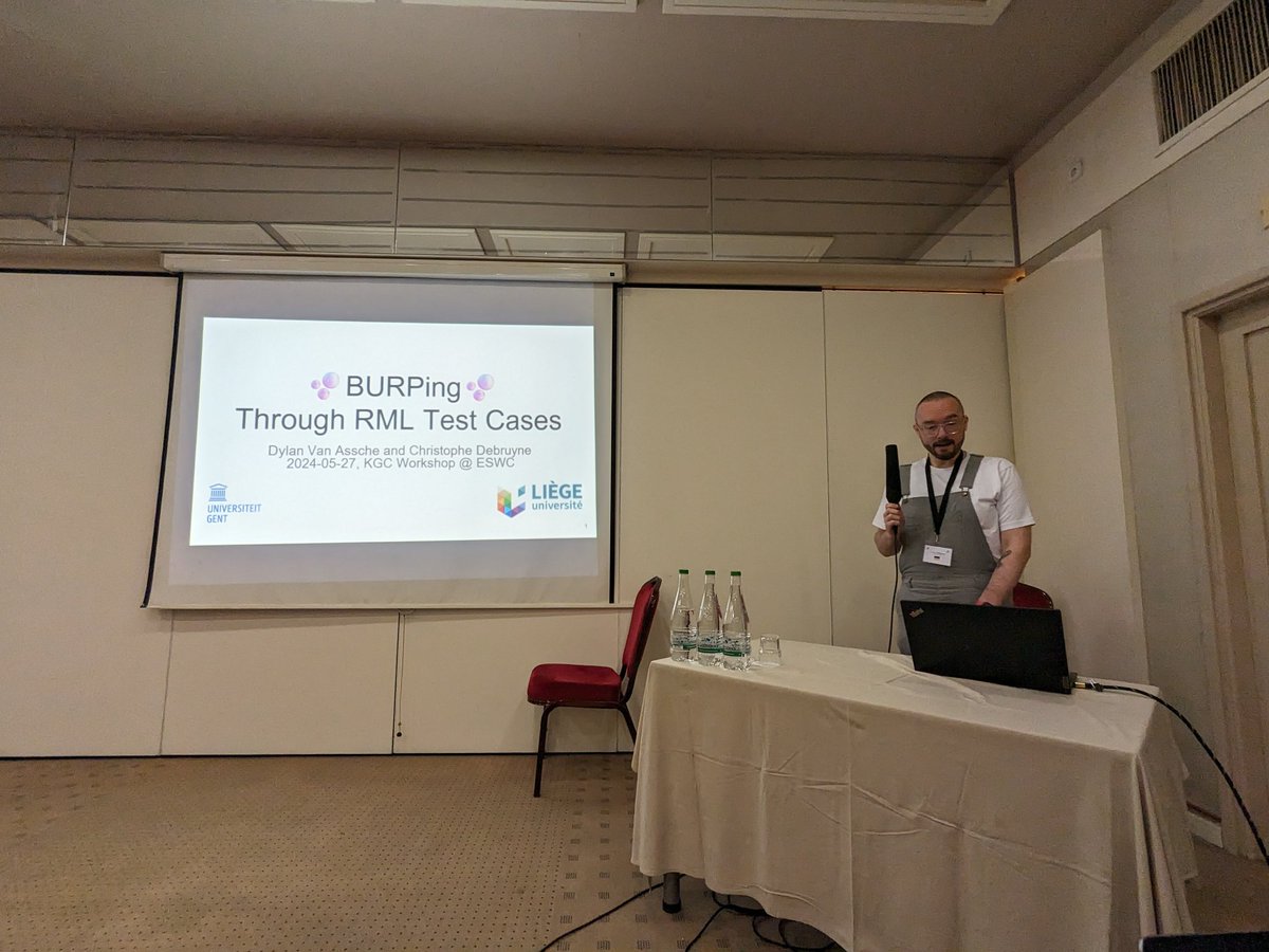 KGC Workshop (Inactive account) (@kgc_workshop) on Twitter photo Now is the turn of @chrdebru to present "BURPing Through RML Test Cases" together with <a href="/DylanVanAssche/">Dylan Van Assche (@dylanvanassche@fosstodon.org)</a> Now is the turn of @chrdebru to present "BURPing Through RML Test Cases" together with <a href="/DylanVanAssche/">Dylan Van Assche (@dylanvanassche@fosstodon.org)</a>