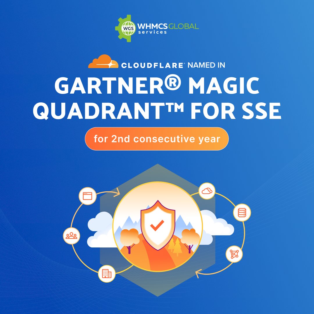 Cloudflare x Gartner
2 years x Magic Quadrant x SSE

What does it mean?

- Quality content delivery
- Faster site loading time
- Strong security

Join the ranks and enhance your website!

Explore Cloudflare module now:bit.ly/3wM4jZa

#cloudflare #cloudflaremodule #whmcs