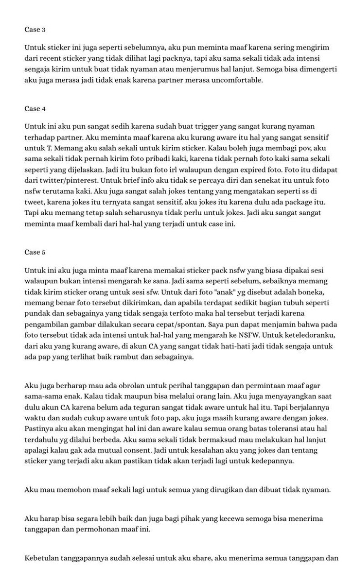 soluosi's tweet photo. Terkait hal tersebut, M/G sudah meminta maaf atas tindakan dan kesalahan-kesalahan yang telah ia perbuat. Berikut kami lampirkan bukti permintaan maaf beserta tanggapan beberapa korban di bawahnya. https://t.co/bSMoNEuLOV