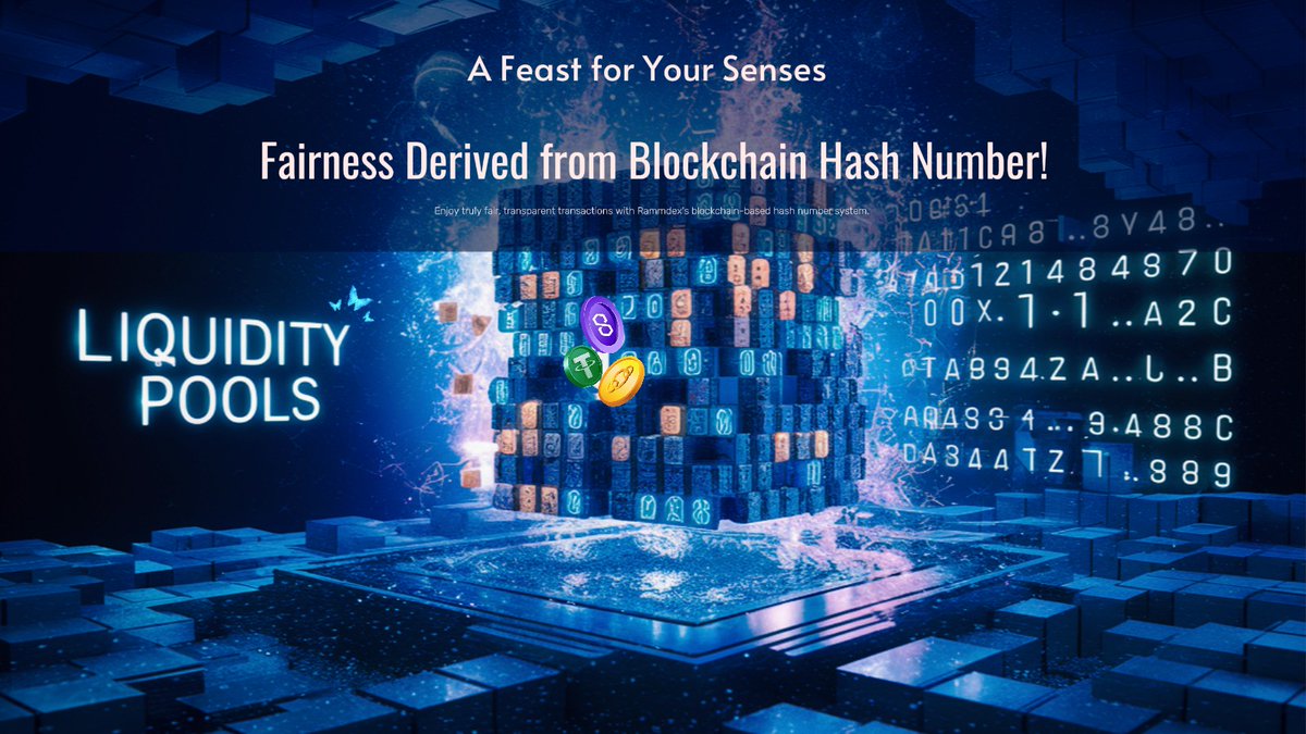 RammDex's tweet photo. RAMM @RammDex🦋  
Risk Automated Market Maker

Rammdex - Fairness Derived from Blockchain Hash Number!💹✨

Breaking through the trading world, Rammdex introduces a fresh trading method where BIG and SMALL are your two choices. But what's truly special here is that the entire result is determined by the last two digits of Polygon's Blockchain Hash chain.

This is a method that can't be manipulated, ensuring fairness and transparency for all transactions. This puts you at ease that your transactions are being processed in a fair manner. Are you ready to conquer Rammdex?🚀
