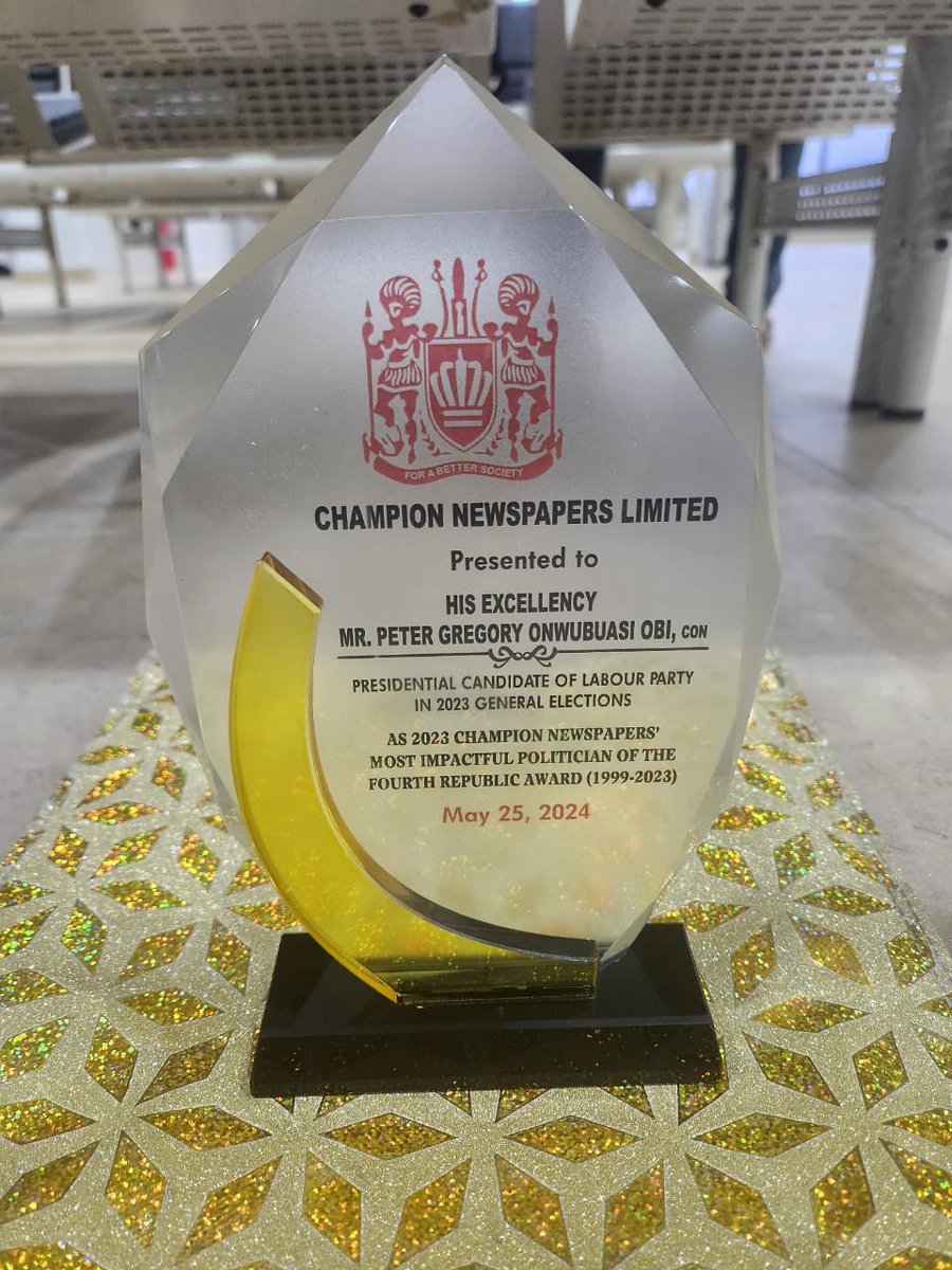 The Most Impactful Politician of the 4th Republic (1999-2023) Award. 
Only one person deserves it: HE Peter Obi.👏🏽🫶🏽🫱🏽‍🫲🏽