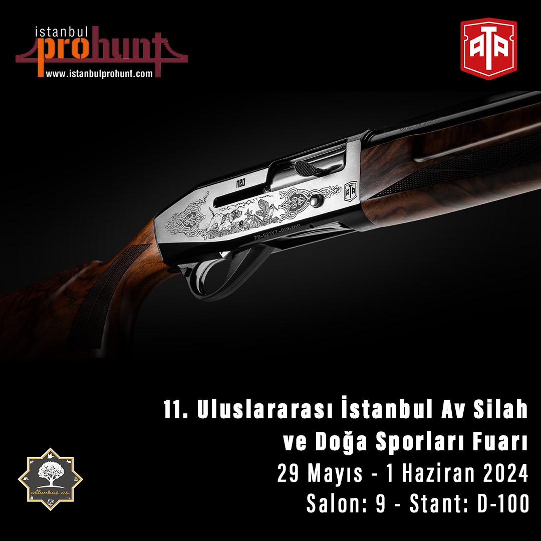 Altunbas_As's tweet photo. 29 Mayıs - 1 Haziran 2024 tarihleri arasında, İstanbul'da gerçekleşecek Prohunt fuarında 9. salonda, D-100 nolu standımıza sizleri bekliyoruz.
🇹🇷 
You are invited to hall 9, booth D-100 at İstanbul Prohunt 2024 at 29 May-1 June 2024
#ataarms #prohunt2024
@FatihAltunbash https://t.co/QT73Rgtm9d