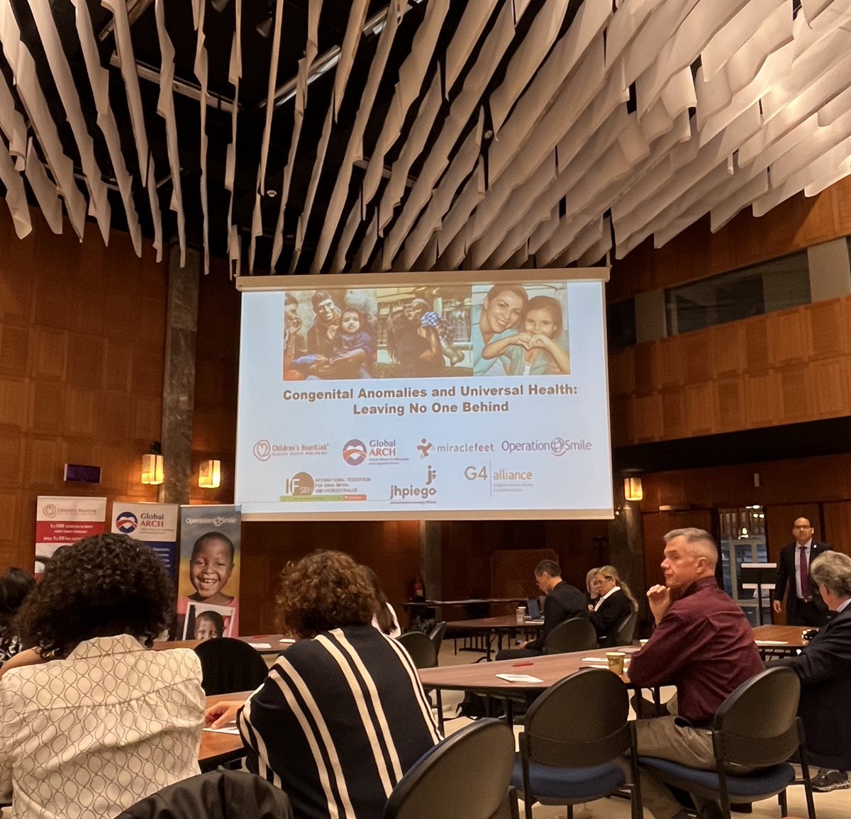 Starting the morning with discussions about the importance of ensuring universal and equitable access to screening, prevention and treatment of #congenitalanomalies globally. #wha77 #globalsurgery @theG4Alliance @ifsbh