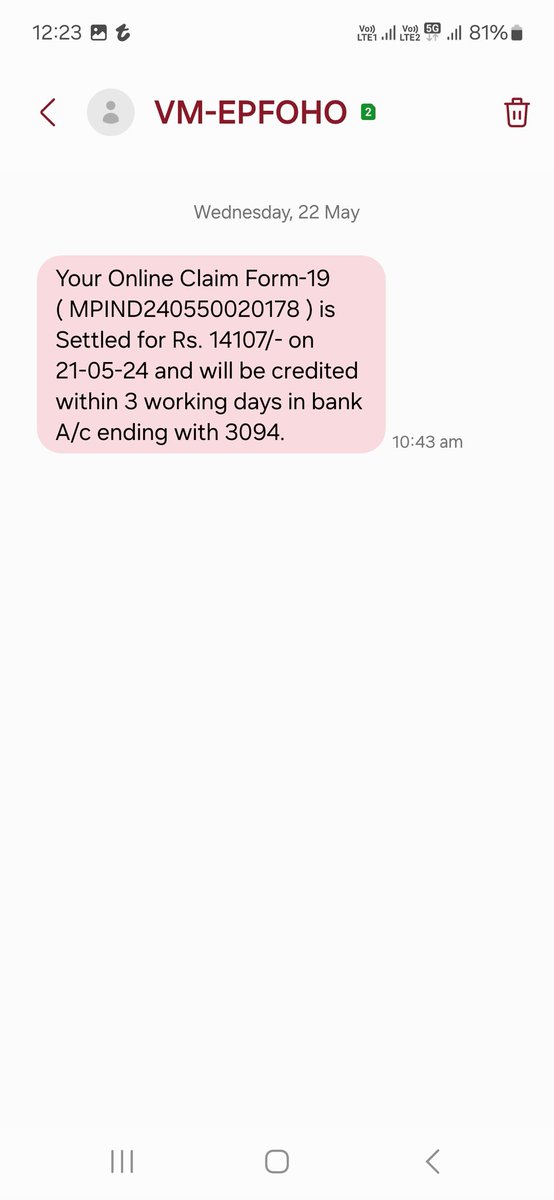 shainaverma0109's tweet photo. Tired of doing multiple calls and emails to Get my.own pf, i have an medical emergency, my claim is already settled, still not even a single persom is ready to help me, indore pf dpt. Is not even answerimg my https://t.co/yWJYyYFCm2 @epfoindore @socialepfo where is my money gone https://t.co/wq6H5n76AG