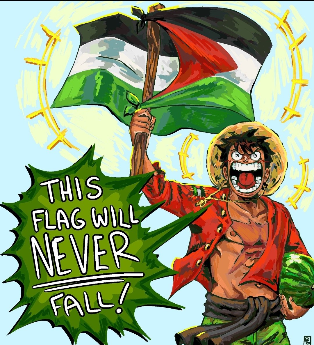 Luffy will side with Palestine