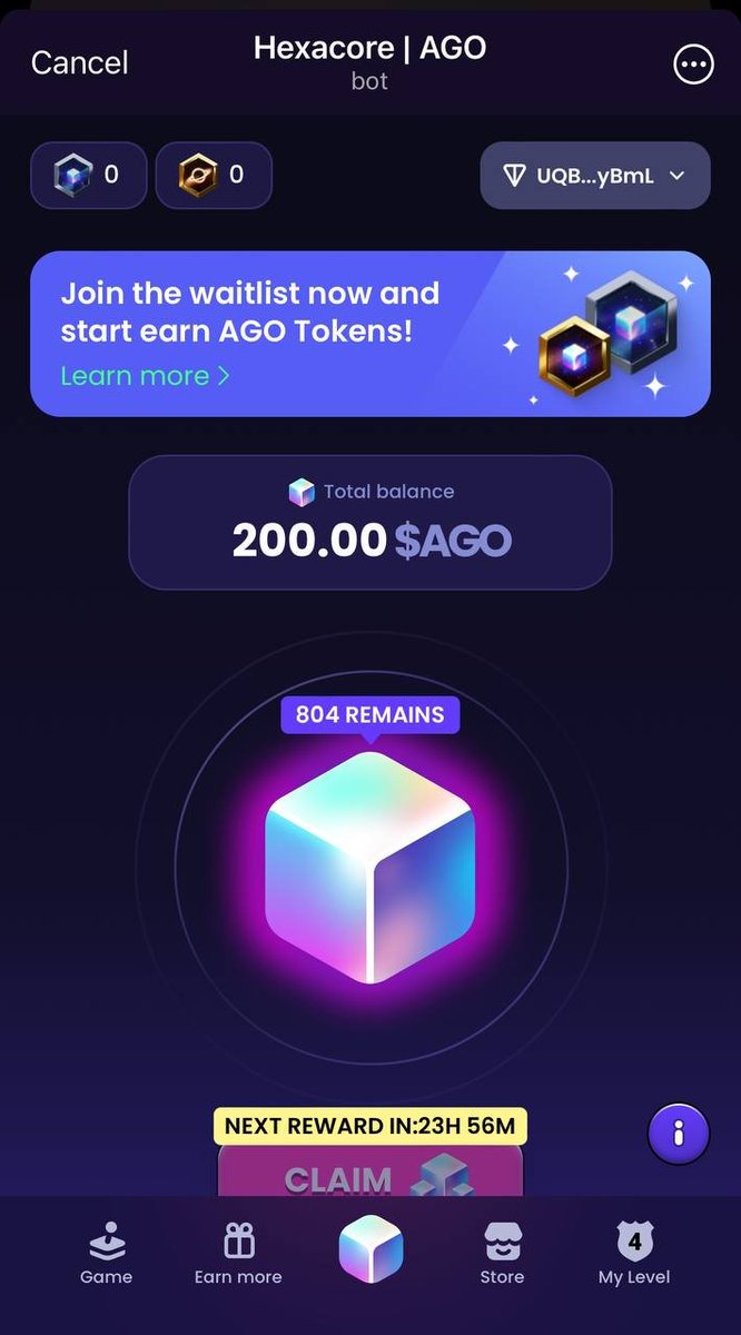 Tiếp tục thêm 1 kèo Tap mỏi tay nữa 🥳
Cứ có kèo trông ổn ổn là farm tất anh em ạ. Đừng để thời gian rỗi.

Đừng lười biếng vì biết đâu lại lụm vài trăm $ mỗi acc 🤑

→ Hexacore - là cái tên được chọn

Link đây, tới bến đi nào: t.me/HexacoinBot/wa…

Tap