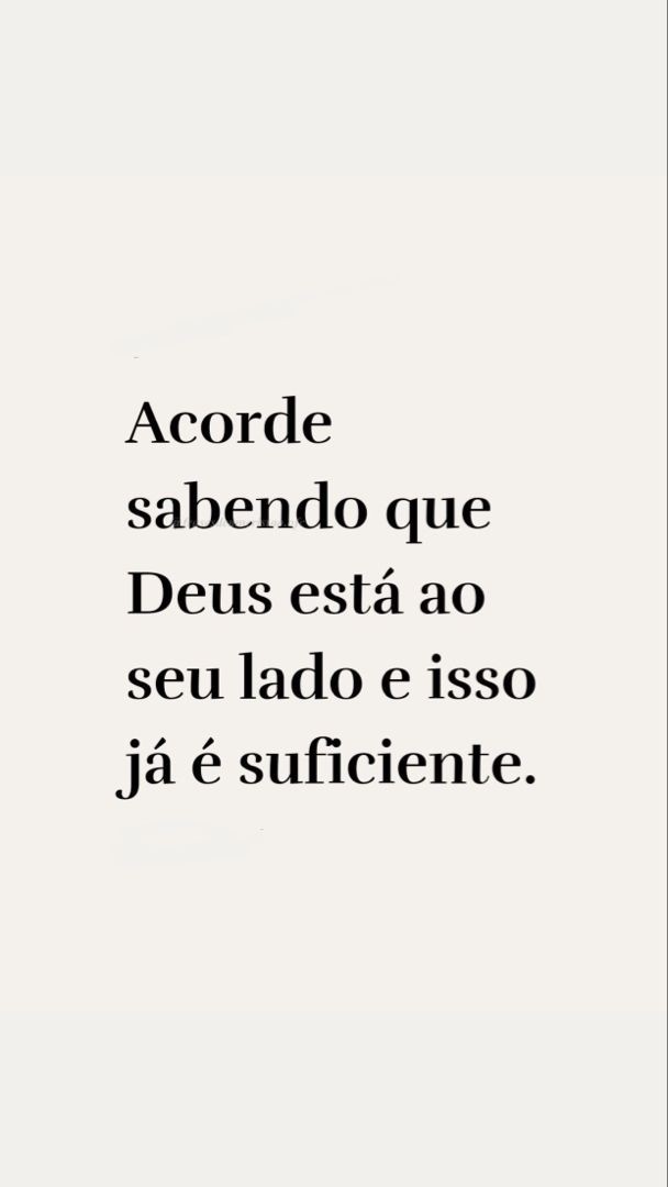 Com Deus ao lado, tudo é possível! ✨