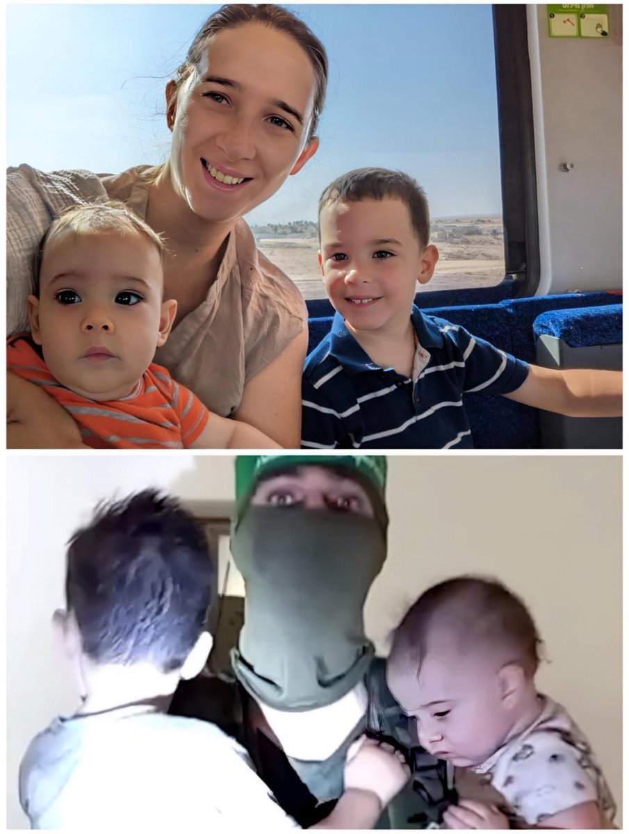 DAMIT WIR NICHT VERGESSEN! Das sind Eshel (4 Monate) und sein Bruder Negev (4). Am 7. Oktober stürmten Hamas-Mörder das Haus der Familie. Die Mutter Adi Vital-Kaploun versuchte ihre Söhne zu schützen und wurde vor ihren Augen erschossen. Dann wurden die Kinder in einem