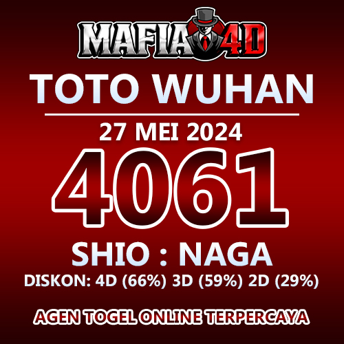 mafia4d's tweet photo. Keluaran Angka Toto Wuhan, 27 Mei 2024
Result : 4061
Shio : Naga

#mafia4d #bandartogel #bandartogelonline #bandartogelterpercaya #agentogel #togelsydney #togelsingapore #togelsgp #togelsg #keluaran #slotgacor #togelhongkong #togelhk https://t.co/cxXATMUzki