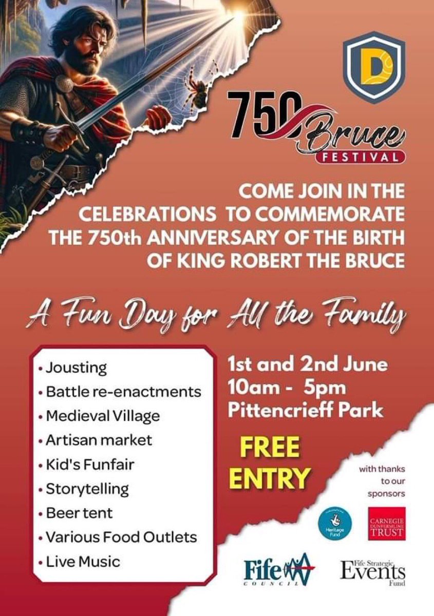 Looking forward to this event at the weekend in #Dunfermline.
#Bruce750
#reenactment #jousting #RobertTheBruce #history #Scotland