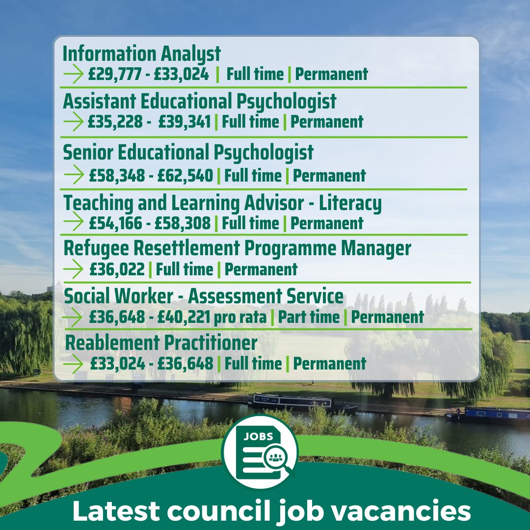 🌟We have a number of rewarding job roles to further your career 📈 🔎Find all of our latest opportunities: pulse.ly/jnjzp14twi 💚You can expect generous annual leave, flexible/hybrid working and an excellent government pension!