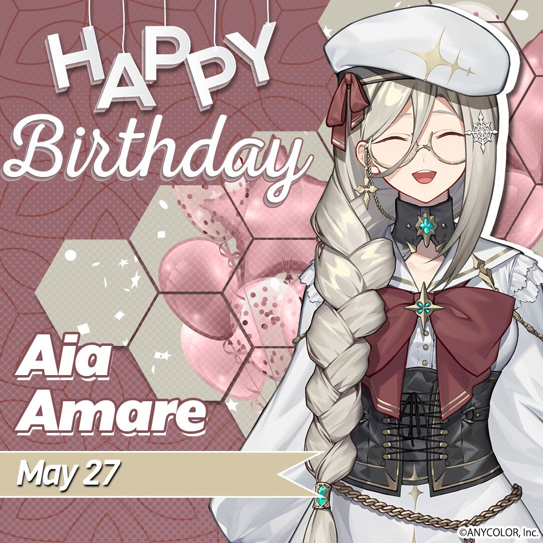 Happy birthday to our gracious angel @AiaAmare!👼⭐ #AiaDay2024 #NIJISANJI_EN