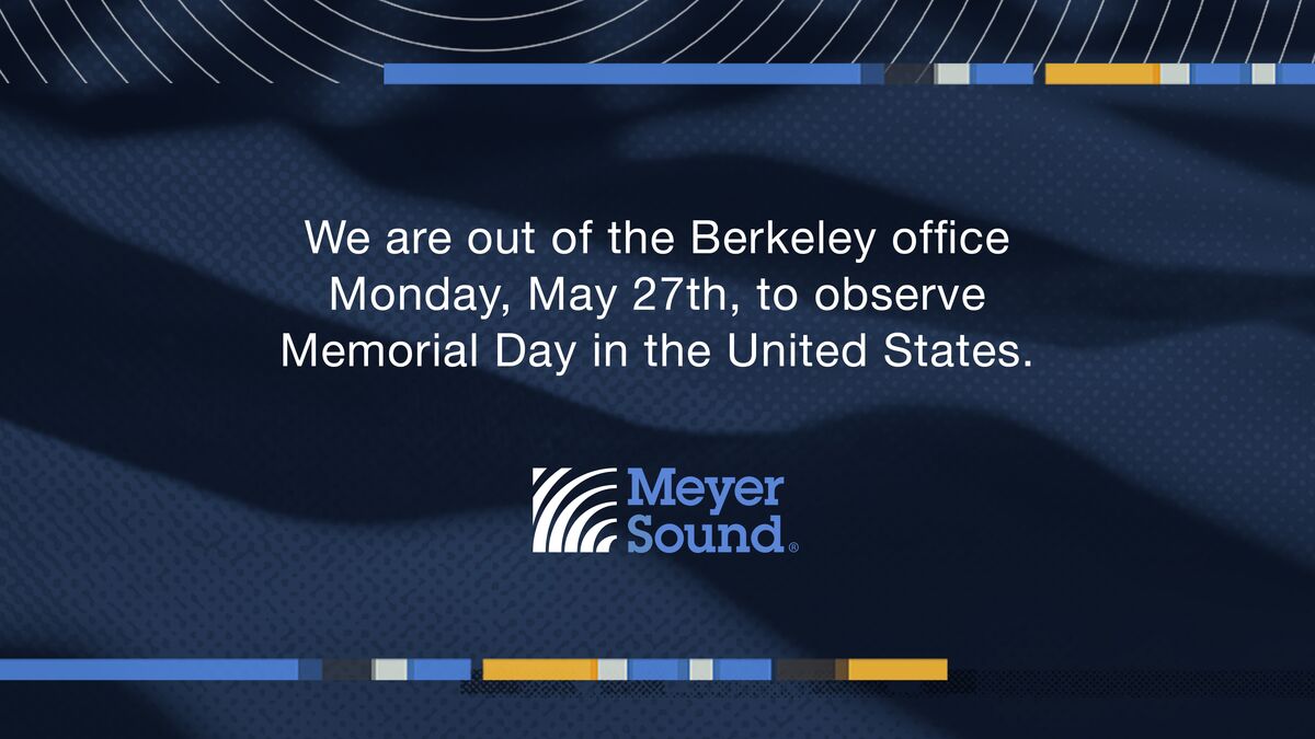We are out of the Berkeley office Monday, May 27 to observe Memorial Day in the United States.