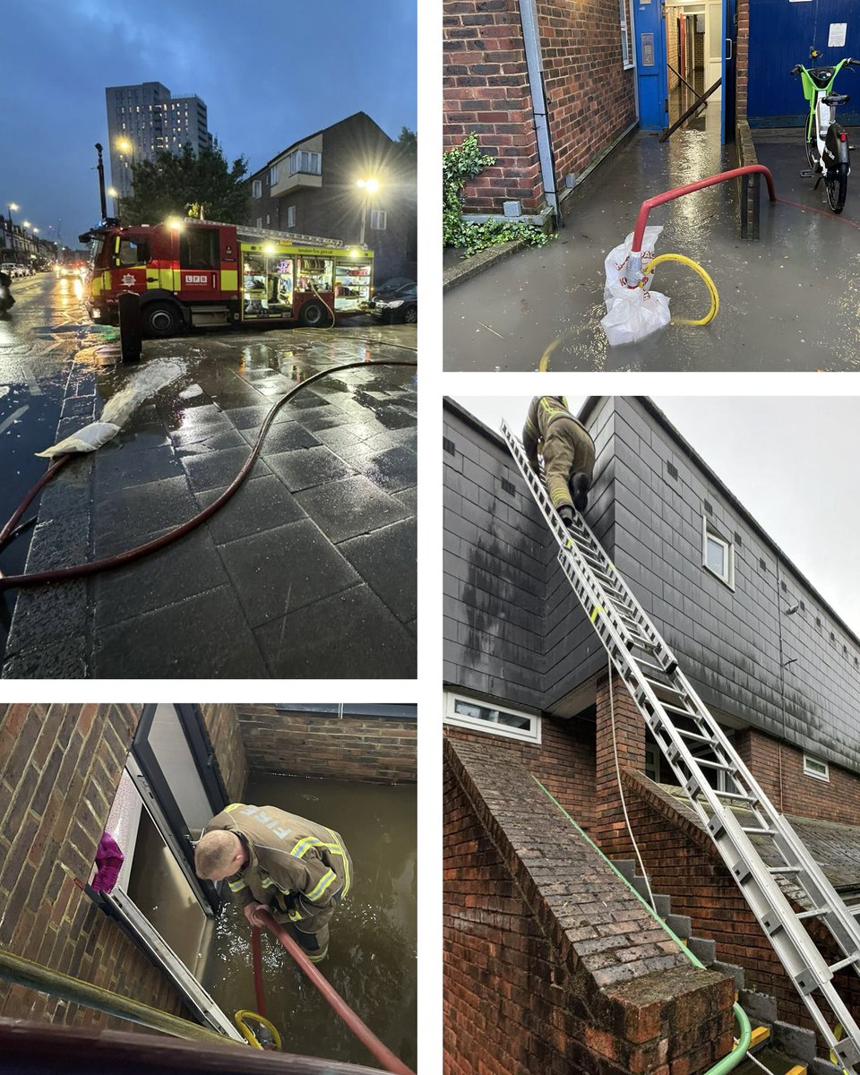 Rainy days can make for busy firefighters, but also some great pics! Check out these from @HaringeyLFB. Flooding can affect homes and lives all year round, so our crews are always ready to keep Londoners safe from harm.