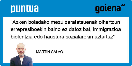 #PuntuaIritziak Martin Calvo ( <a href="/mcalvobanez1/">Martin Calvo</a> ): "Europa eta immigrazioa" goiena.eus/komunitatea/mc…