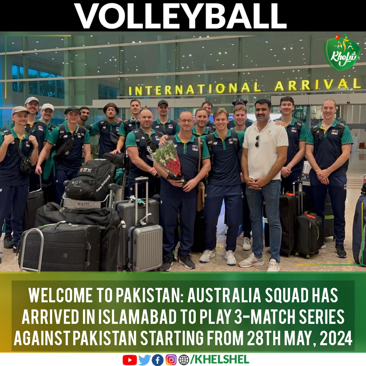 WELCOME TO PAKISTAN, AUSTRALIA'S VOLLEYBALL TEAM. #Volleyball | #Pakistan | #Islamabad | #Australia | #Sports