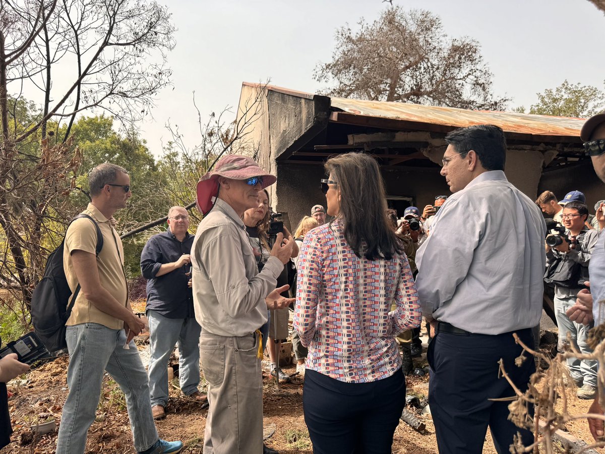 Nikki Haley touring the devastated communities in southern Israel. Reporting for @realDailyWire