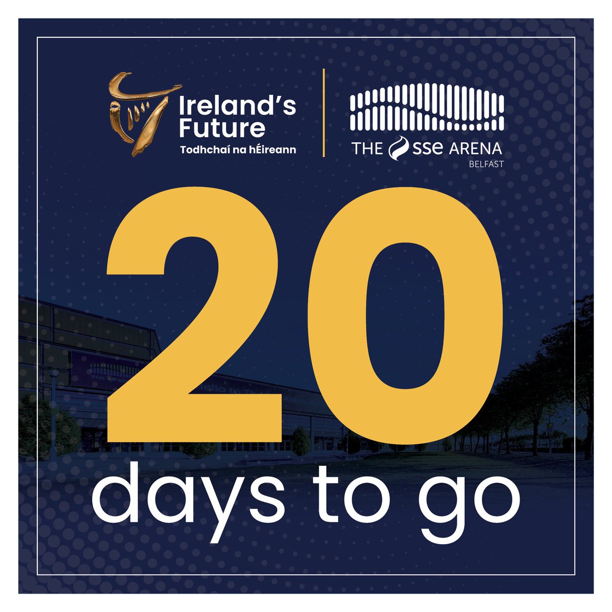 🚨It’s now just 20 DAYS until the Ireland’s Future event in the SSE Arena Belfast

🚨You will not want to miss this historic day on 15th June 

🚨If you don’t have your ticket yet please click the link below

🚨ticketmaster.ie/ireland-s-futu…