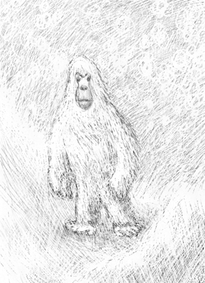 Cool drawing of the yeti I found on the Chinese wikipedia page