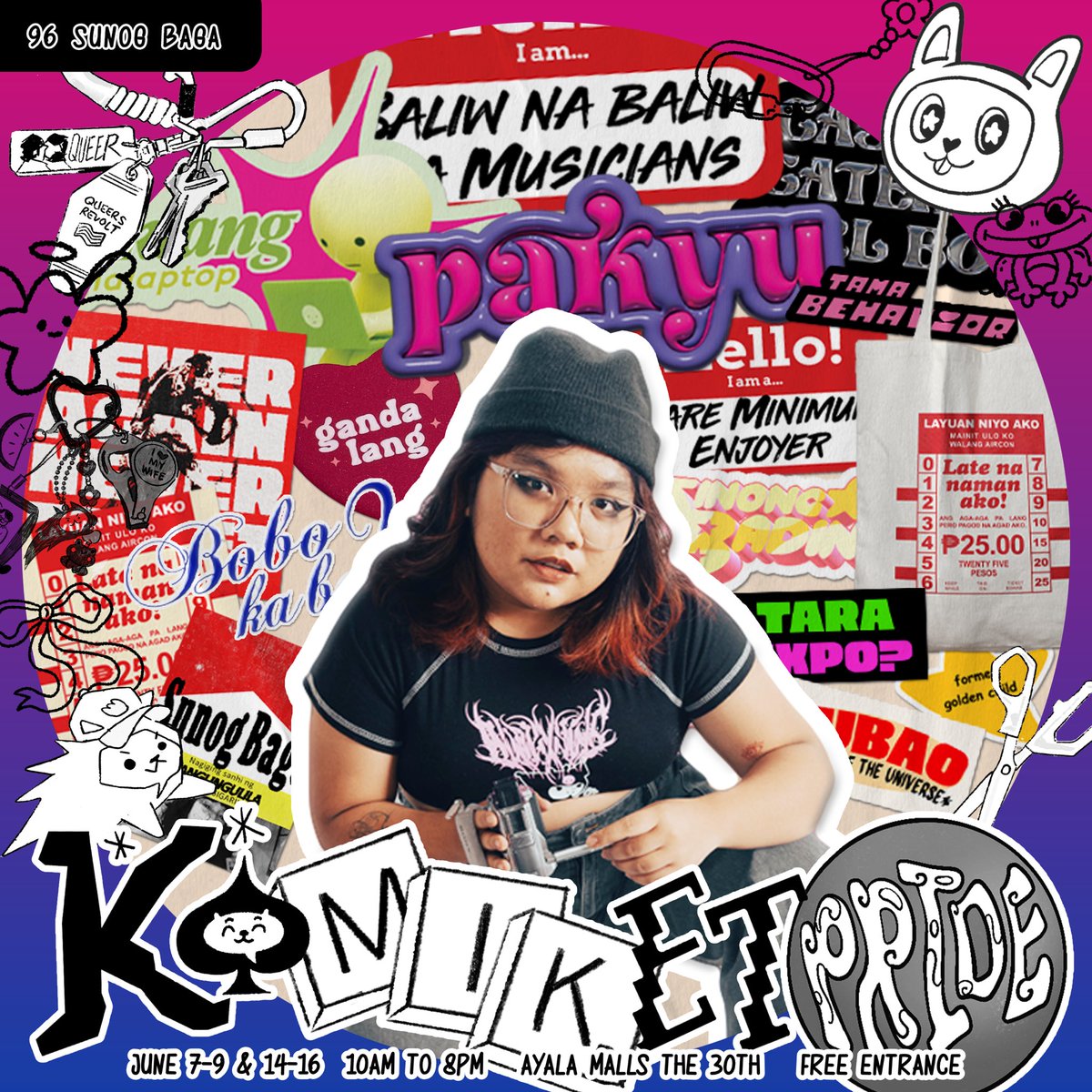 WE 💎🕺 Are gonna be at #komiketpride~ 🧍‍♀️💃  Update the haul, add unto that art wall, and catch the crew for those awesome prints, stickers, komiks, merch & zines made by your local queer artist & creators this June 7-9, 10am to 8pm, Ayala Malls The 30th. Free Entrance!