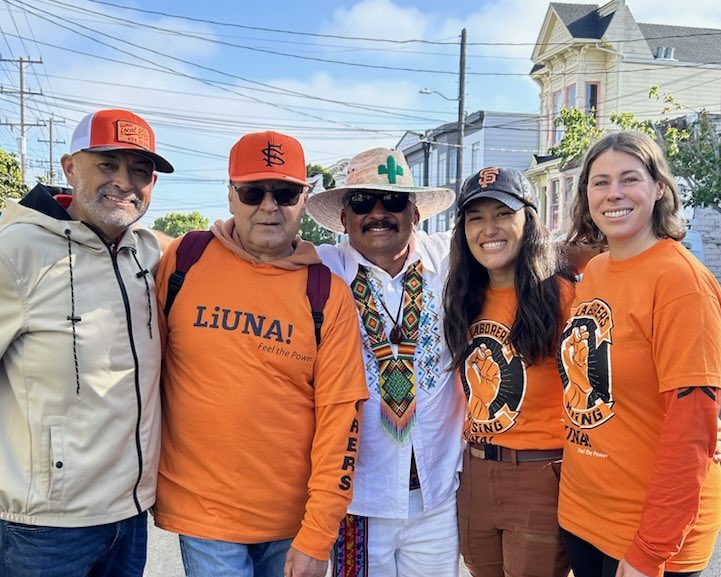 LiUNA261's tweet photo. Strong efforts today in the Mission District with friends! #LaborersRising #WeFightWeWin #SFCarnival @NCDCL #SFLabor https://t.co/Clkok3tgl9