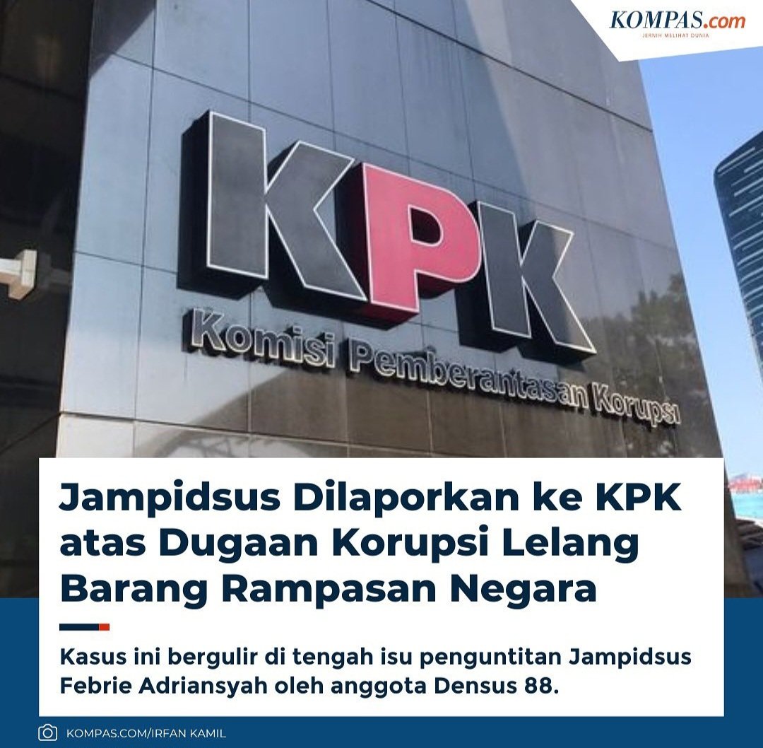 Babak baru Jampidsus vs Polri Kita lihat bagaimana reaksi KPK, apakah hanya sekadar alat atau bisa bertindak objektif?