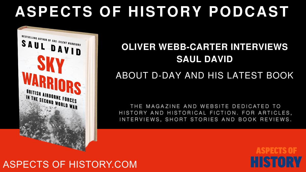 #Podcast @olliewcq interviews @sauldavid66 About D-Day and his latest book pod.fo/e/23fa59 Read Sky Warriors amazon.co.uk/Sky-Warriors-B… @WmCollinsBooks #dday #militaryhistory #ww2