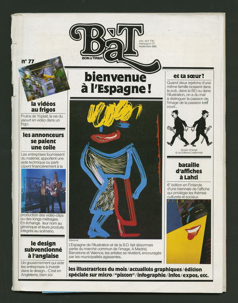 #7dies7cobertes de #BàT: Bon à tirer

📆1/7

Núm. 77 (1985)

De les nostres #revistesdedisseny
De nuestras #revistasdediseño
From our #DesignMagazines

#7days7covers #coverdesign #dissenygràfic #diseñográfico #graphicdesign #artsgràfiques #artesgráficas #graphicarts #comunicació