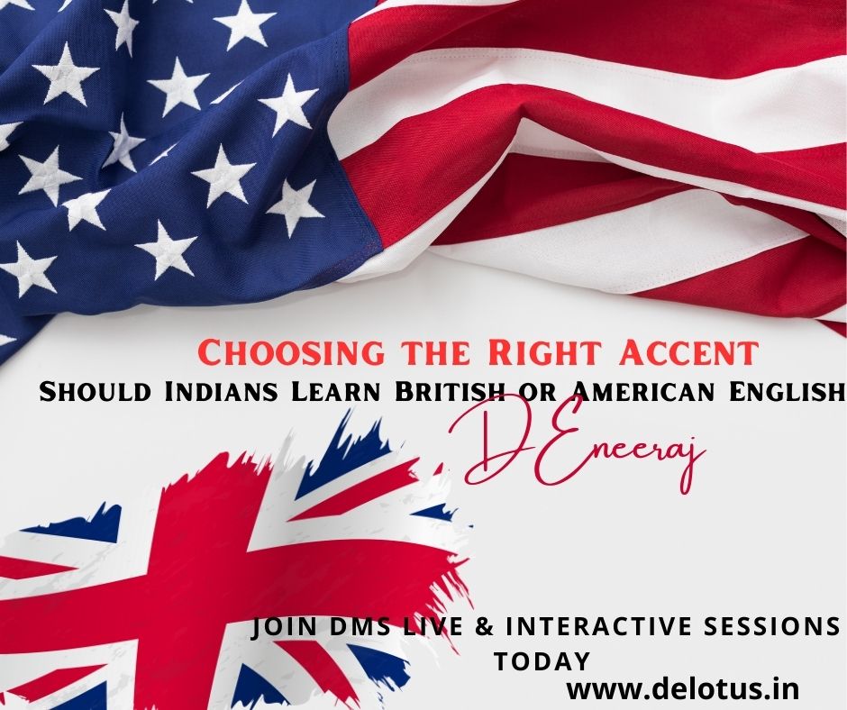 🌍🎤  🎩, American English dominates globally 🌐. At DEneeraj Multi-lingual Services® (DMS), we offer top-notch Voice and Accent training including Standard American Accent Training 🎓 and Accent Neutralization.  #BritishEnglish #AmericanEnglish #VoiceAndAccentTraining