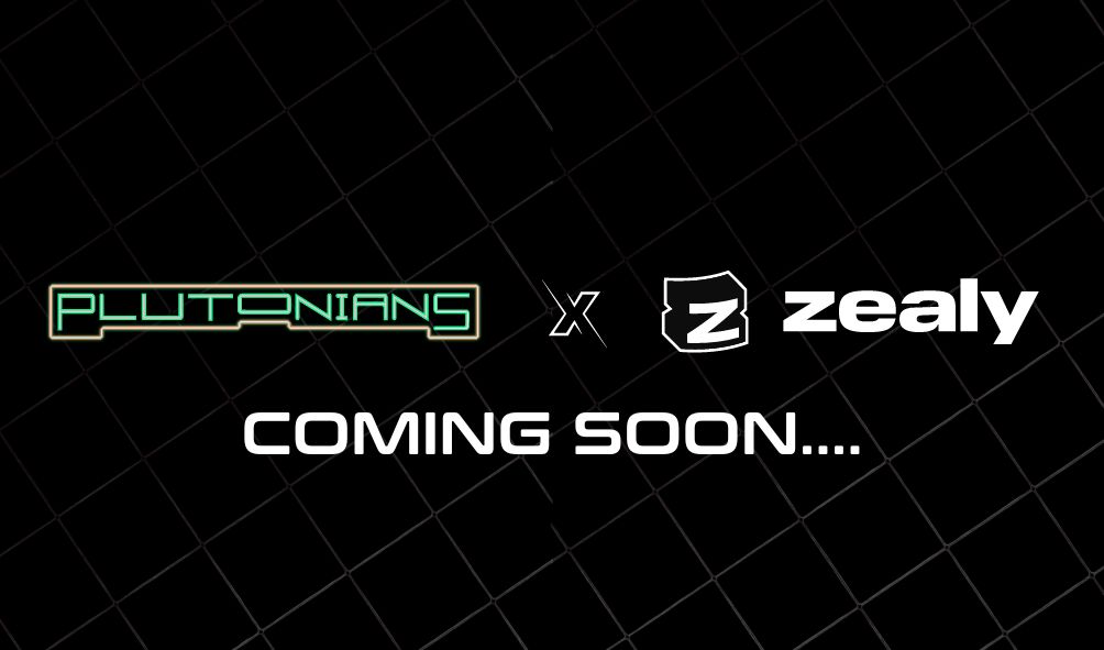 ✨ Plutonians X @zealy_io - Coming Soon! 👋Plutonians, get ready for an epic collab to elevate your game! 🤩 Challenges, rewards, and unforgettable moments await. ⚡️For veterans and newbies alike. ℹ️ Stay tuned – don't miss out! ⏰ Set reminders: zealy.io/cw/plutonians/…