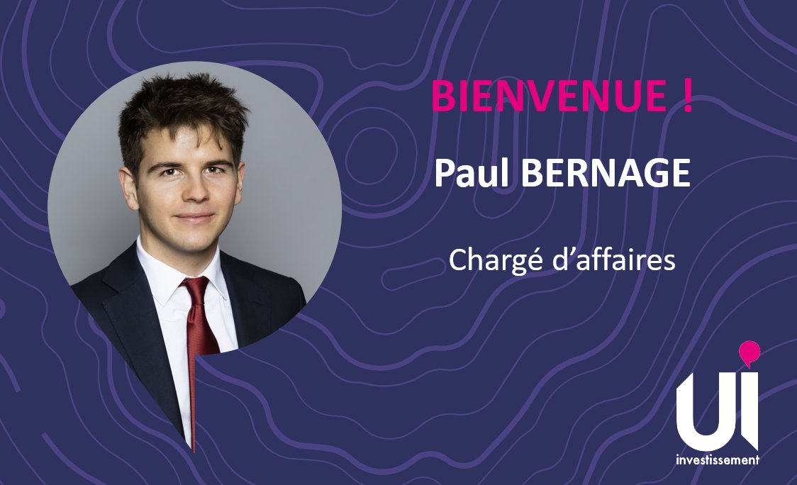UI Investissement (@ui_invest) on Twitter photo ★彡 🅑🅘🅔🅝🅥🅔🅝🅤🅔 彡★
Diplômé de <a href="/groupe_iscparis/">Groupe ISC Paris</a>, Paul Bernage rejoint l’équipe nationale capital développement transmission d'<a href="/ui_invest/">UI Investissement</a> en qualité de chargé d’affaires. ★彡 🅑🅘🅔🅝🅥🅔🅝🅤🅔 彡★
Diplômé de <a href="/groupe_iscparis/">Groupe ISC Paris</a>, Paul Bernage rejoint l’équipe nationale capital développement transmission d'<a href="/ui_invest/">UI Investissement</a> en qualité de chargé d’affaires.