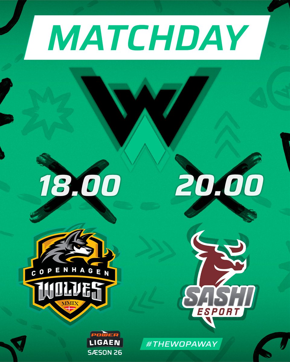 WOPA ON THE SERVER x 2 🔫🔫 We play 2 x matches in @Dust2dk #PowerLigaen today 🔥🔥 ➡️ 6pm vs. @CPHWolves 👀📺 @Dust2dk ➡️ 8pm vs. @Sashi_Esport 👀📺 @Dust2dk #TheWopaWay