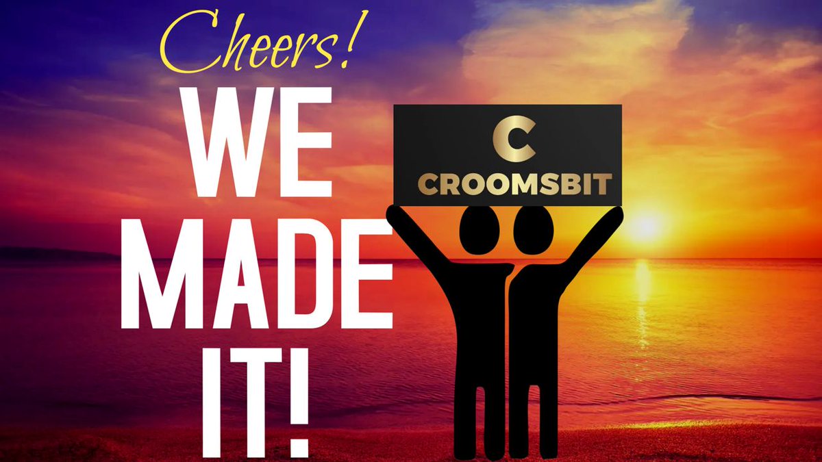 🚀 Attention,

 The moment we've all been eagerly waiting for has finally arrived: we are LIVE! 🎉

 Congratulations to each and every one of you! 

Deposit feature for select tokens is now active, 
 Don't miss out sign up now and dive into the excitement! 

 #Crypto #croomsbit