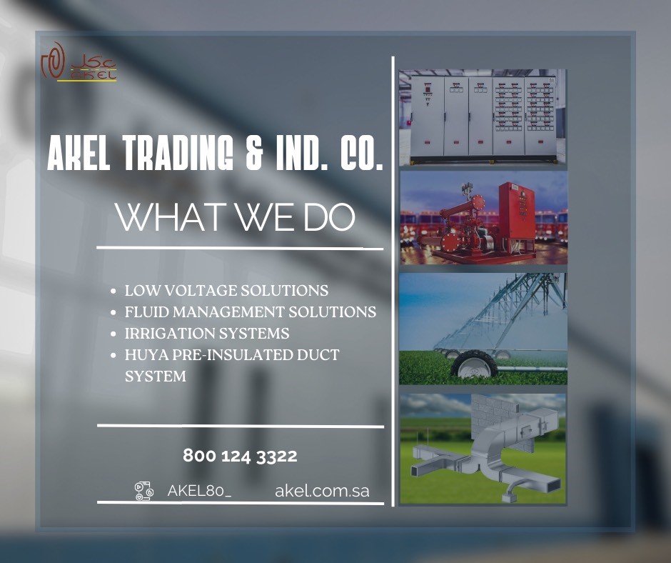 Akel80_'s tweet photo. #Akel company specializing in the manufacture and distribution of energy, water solutions, irrigation systems, and pre-insulated air installations.  Contact us on 800 124 3322. https://t.co/aw12F14Tfb