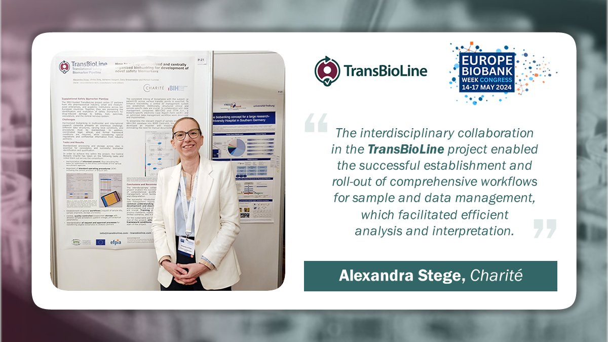 Our colleagues from @ChariteBerlin presented the TransBioLine biobanking experience during the recent @BiobankWeek #biomarkers #IHICarryTheTorch #H2020 #EUHealthResearch @IHIEurope