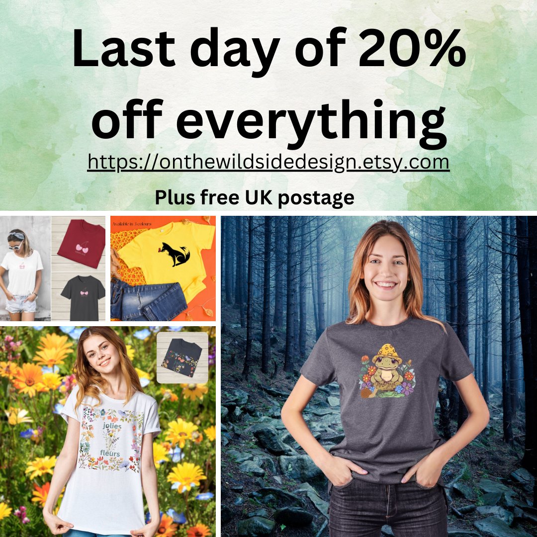 It is the last day of the Mays sale month. Last chance to grab your fave tshirt at a discount plus there is free UK postage so why wait and miss out. #elevenseshour #shopindie #mhhsbd