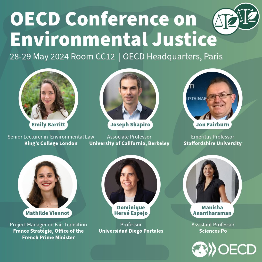 What are common challenges and lessons learned in identifying, assessing and addressing #EnvironmentalJustice concerns? Register to hear from @josephshapiro @emilymbarritt @ProfJonFairburn @ManishaAnanthar @MathildeViennot @dominiquchan, & more Register🔗oe.cd/envjustice2024