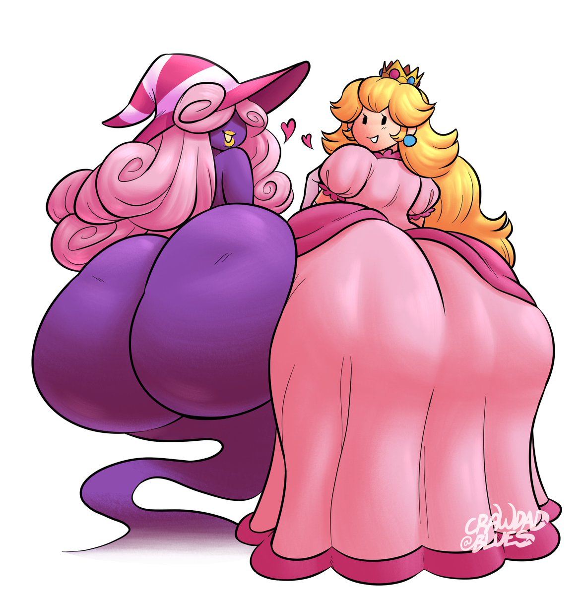 crawdadblues's tweet photo. vivian and paper peach make a humble offering 🍑🍑
#TTYD https://t.co/4H634V8tmE